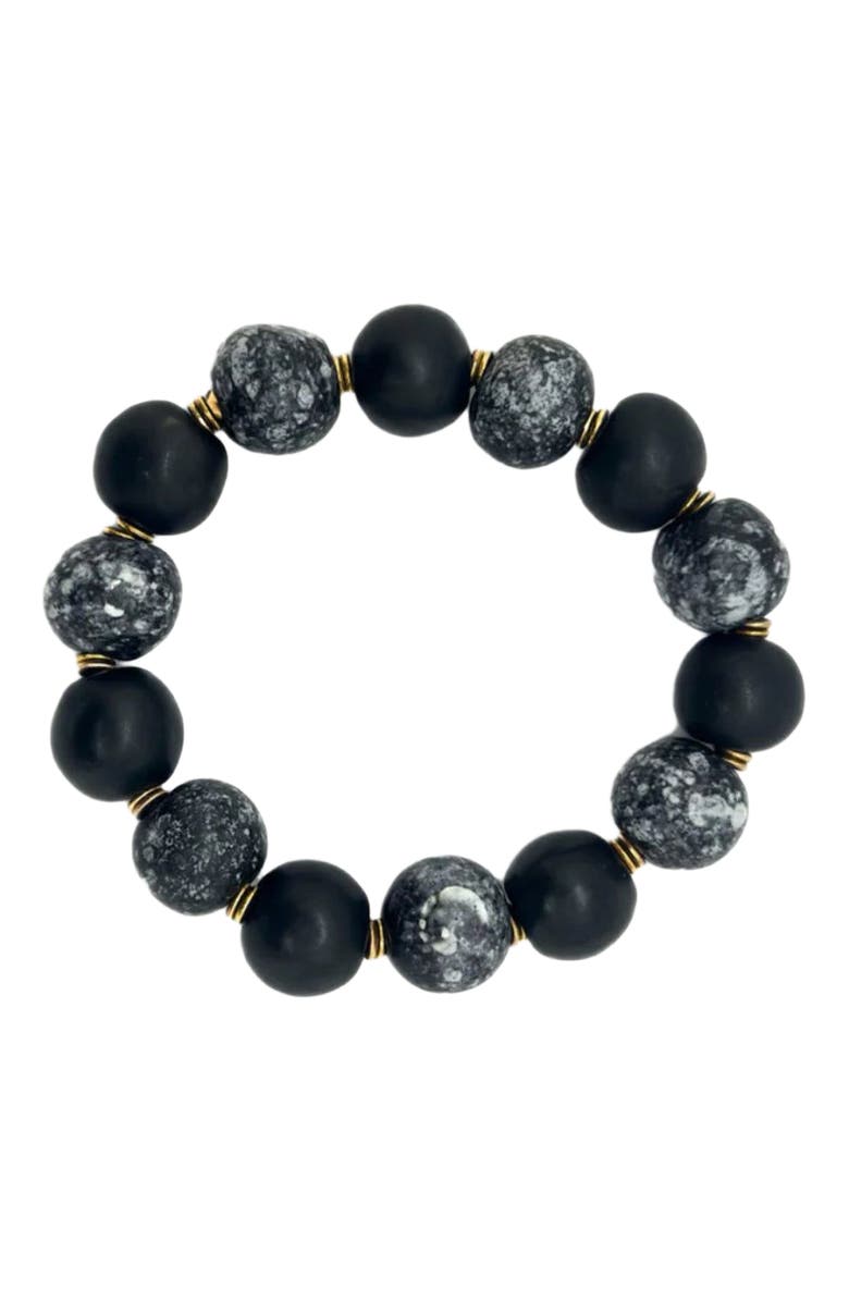 Kazuri Twilight Collection - Pomsky Bracelet, Main, color, Multi