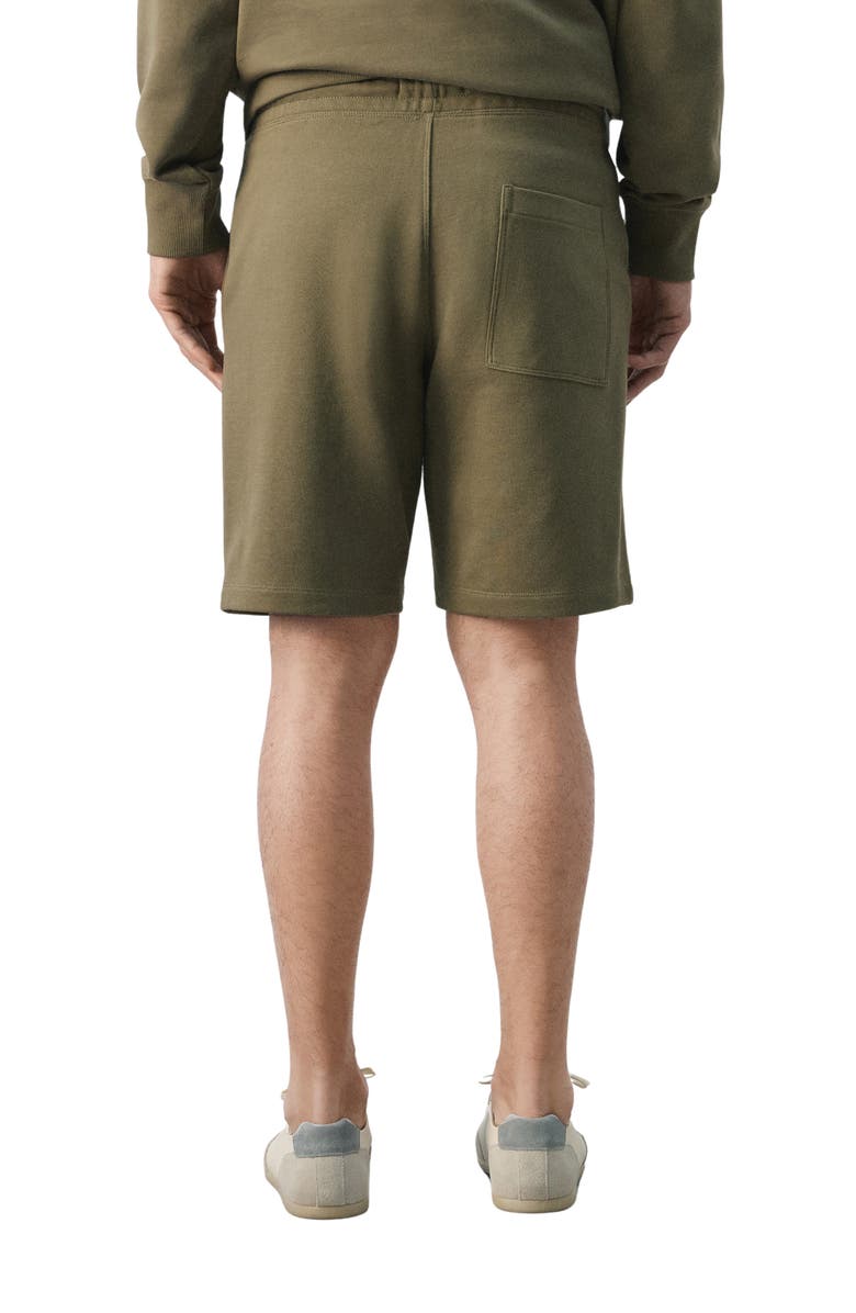 MANGO Cotton Drawstring Shorts, Alternate, color, Dark Green