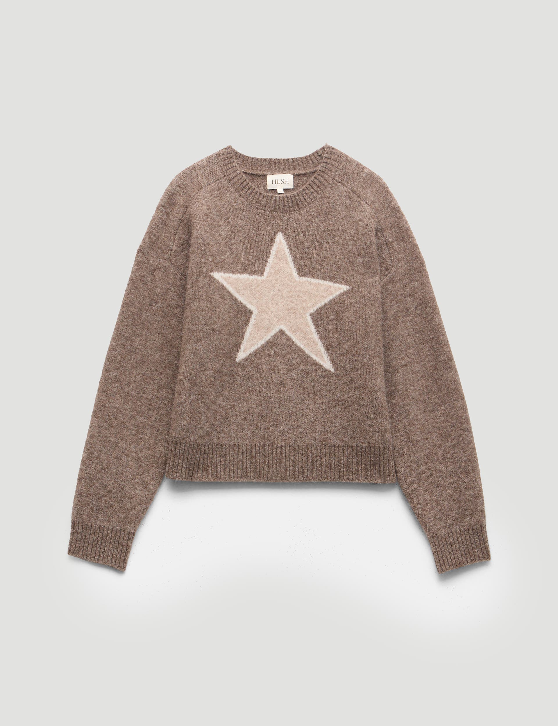 Wool Blend Star Jacquard Sweater - image 2