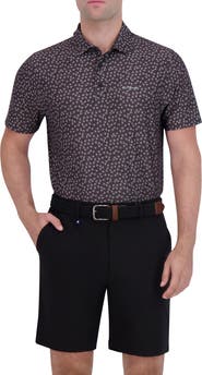 Ben Sherman Shadow Geo Print Stretch Tech Polo