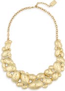 Karine Sultan Hammered Cobblestone Statement Necklace