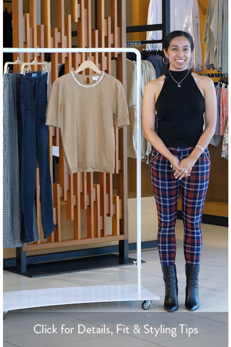 Embellished Collar Short Sleeve Sweater video
