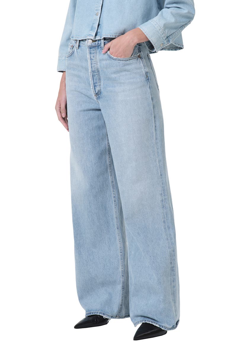 Dame High Waist Wide Leg Jeans, Main, color, CONFLICT