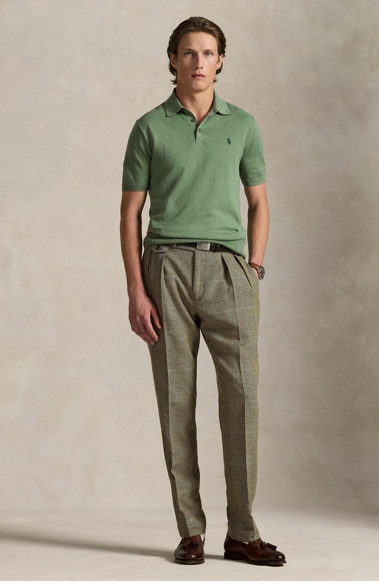 Polo Ralph Lauren Short Sleeve Cotton Polo Sweater, Alternate, color,