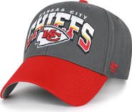 '47 Men's '47 Charcoal Kansas City Chiefs Split Block MVP Adjustable Hat