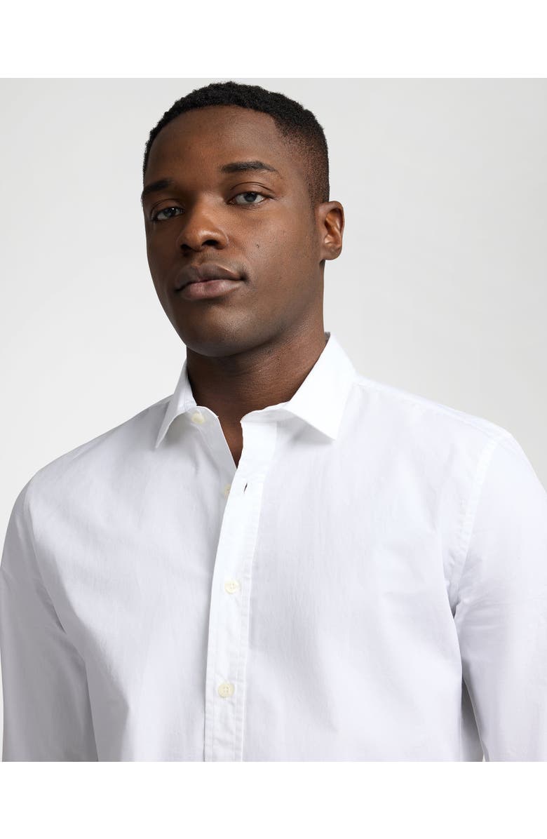 Onia Poplin Button Down Long Sleeve Shirt, Alternate, color, White