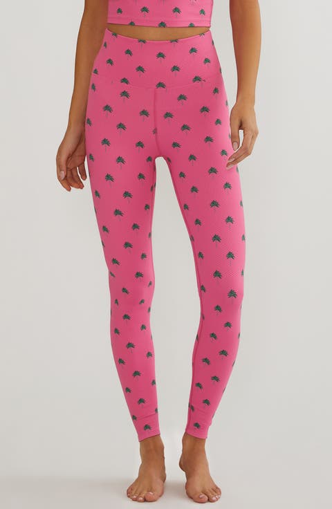 Piper Palm Print High Waist Leggings