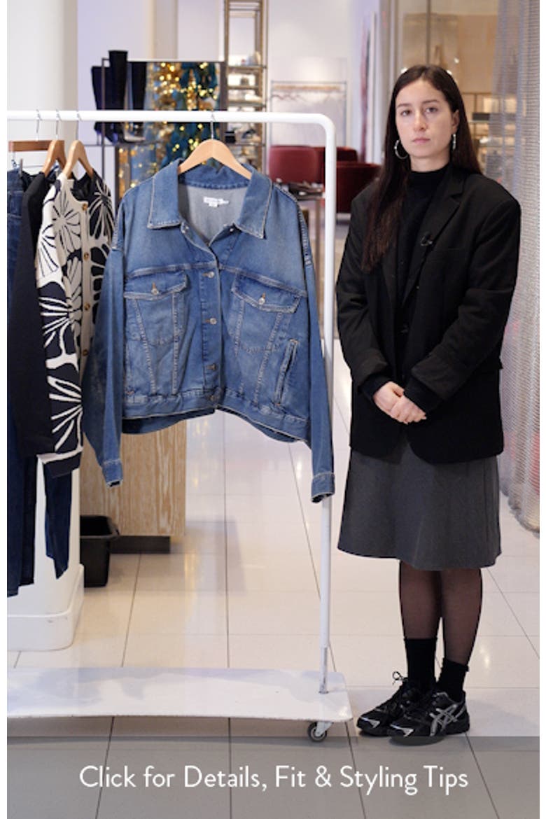 Pleated Denim Trucker Jacket video