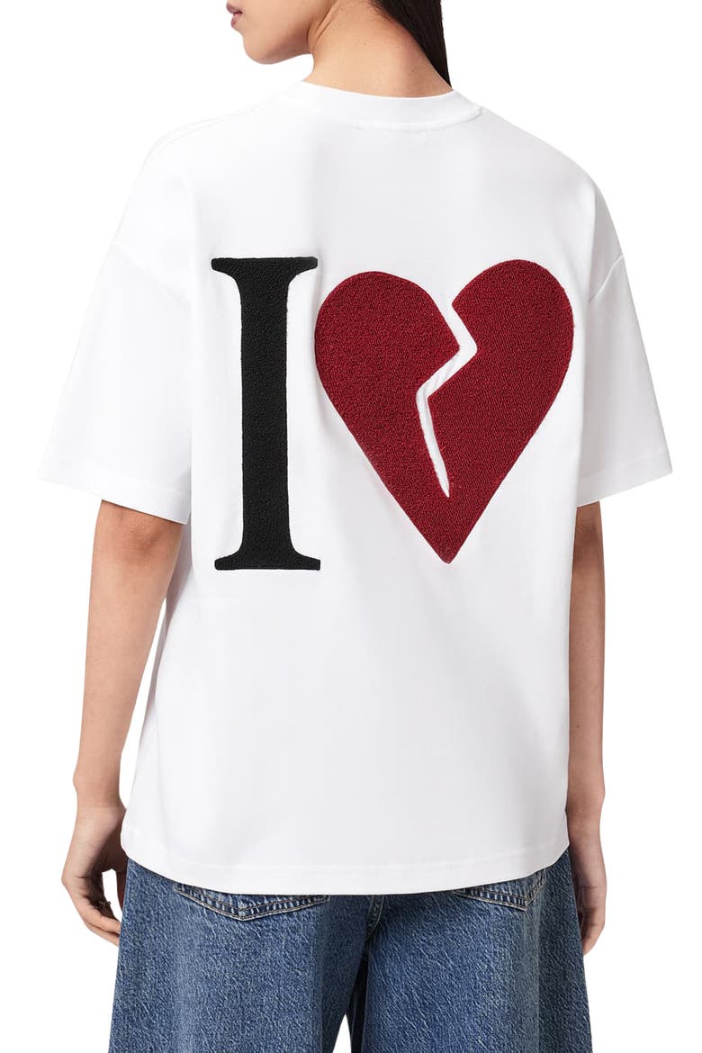 Heart Etta Appliqué T-Shirt, Alternate, color, OPTIC WHITE