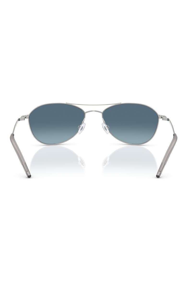 57mm Pilot Sunglasses, Alternate, color, SILVER / MARINE GRADIENT