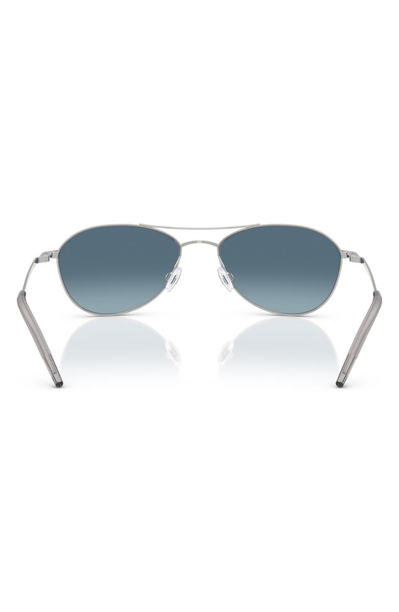 Oliver Peoples 57mm Pilot Sunglasses, Alternate, color, Silver / Marine Gradient