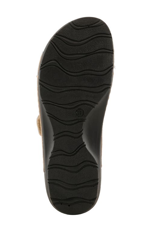Flexus By Spring Step Perforated Slide Sandal In Gold
