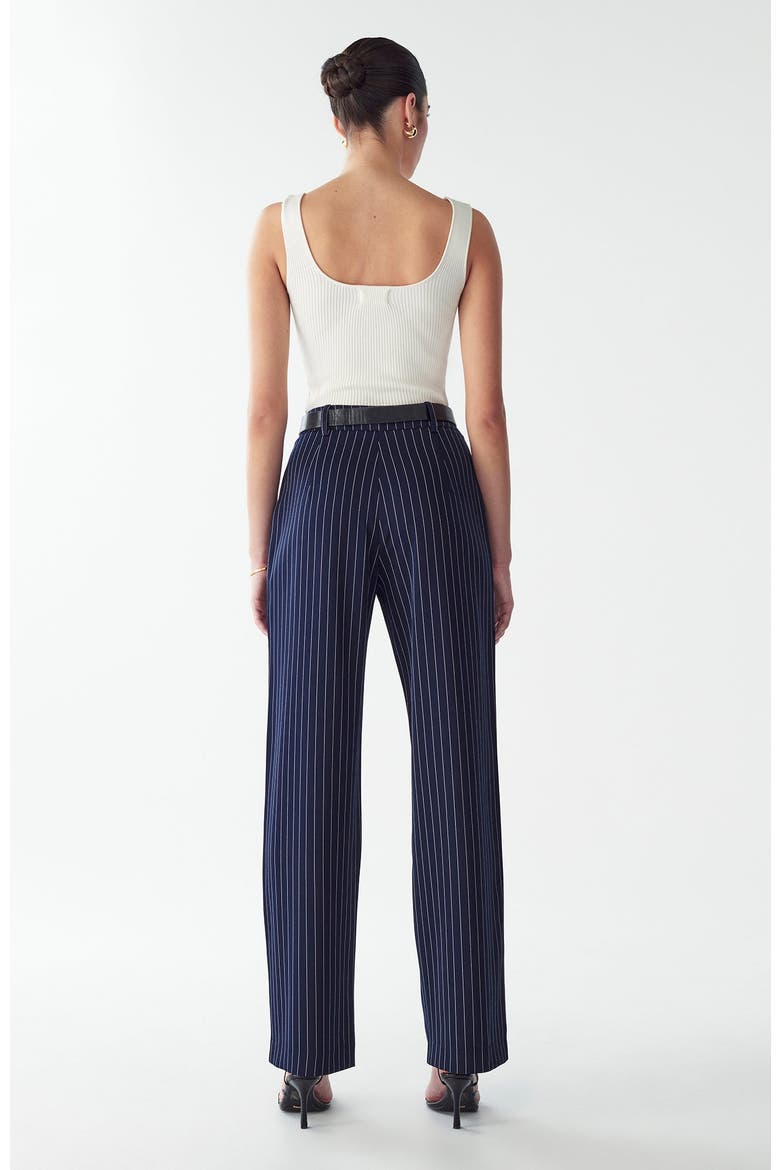 Katherine Pants, Alternate, color, Navy Pinstripe