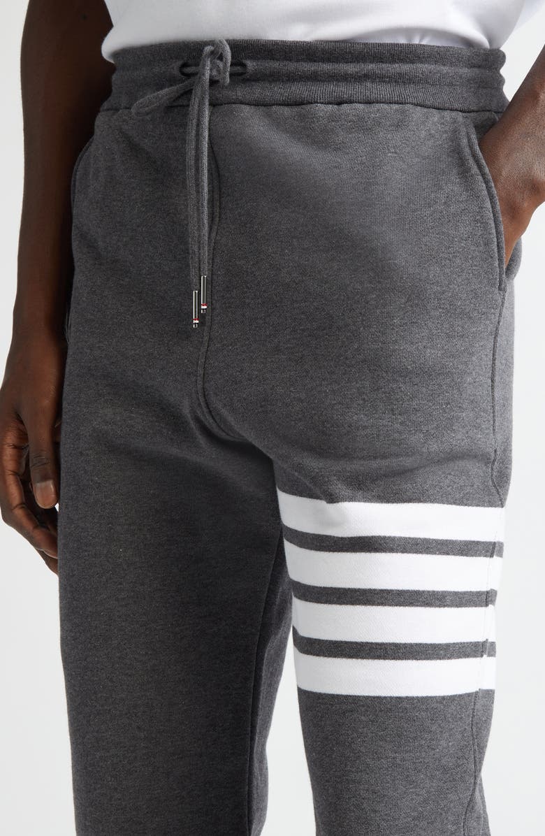Thom Browne Stripe Jogger Pants, Alternate, color, Dark Grey