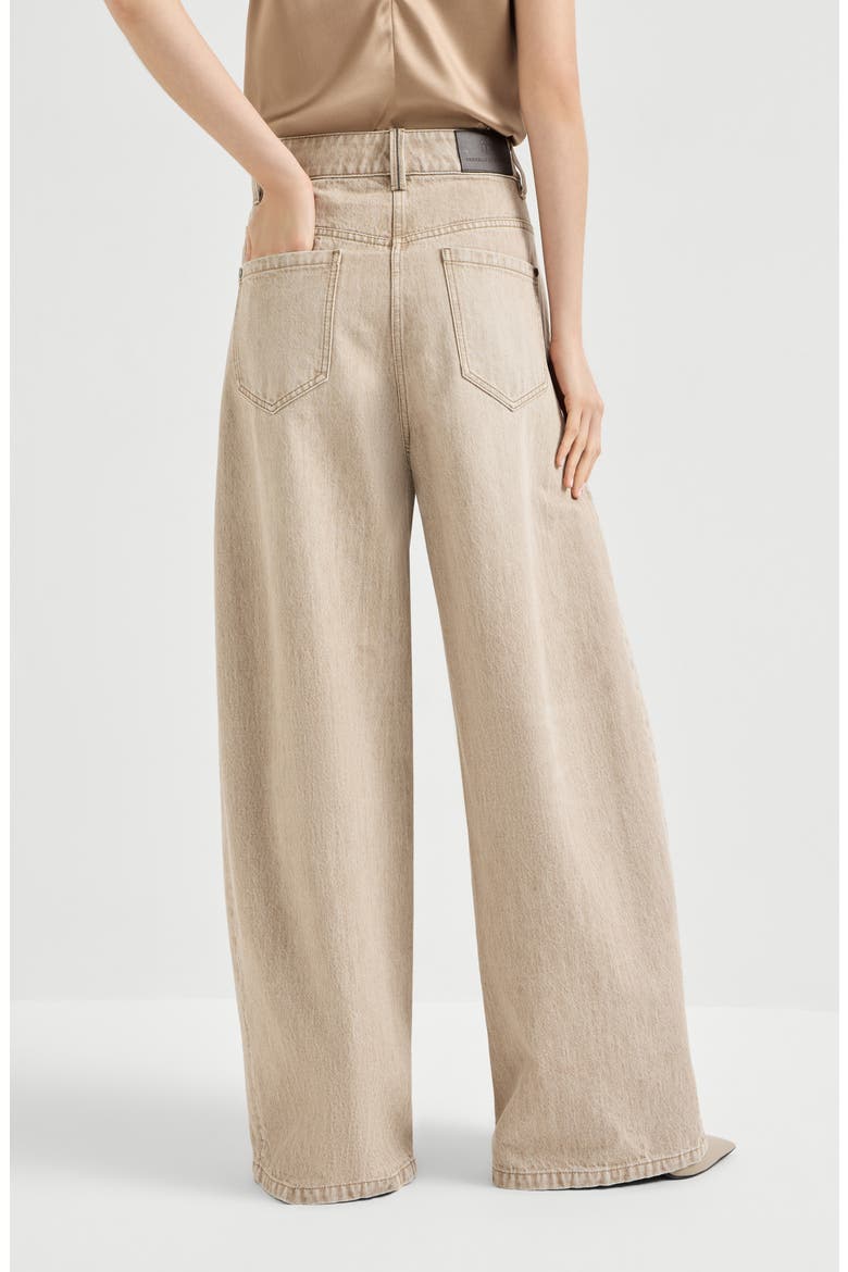 Authentic denim trousers, Alternate, color, Beige