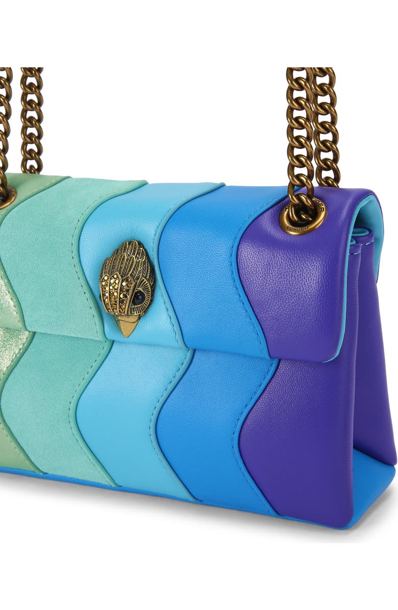 Kurt Geiger London Mini Kensington Convertible Leather Crossbody Bag, Alternate, color, Open Blue