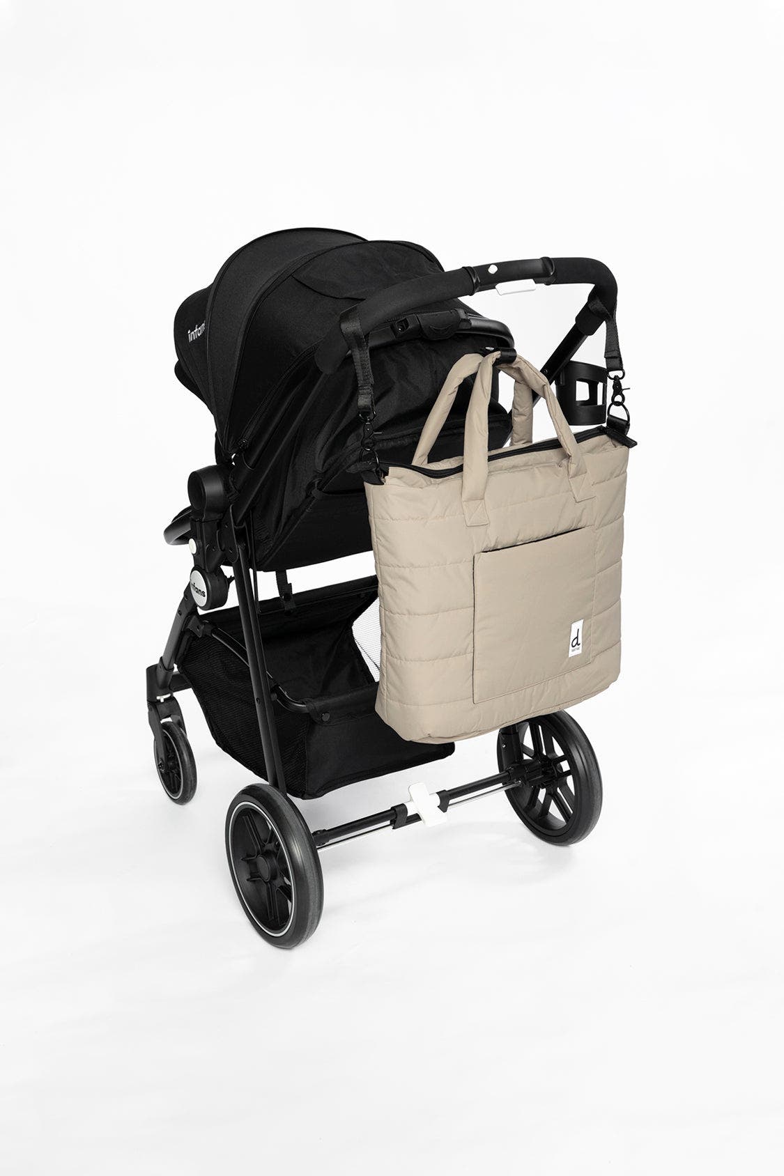 Deux par Deux Diaper Bag with Changing Mat and Stroller Straps, Alternate, color, 