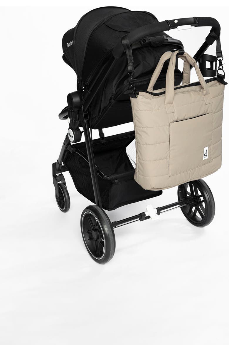 Deux par Deux Diaper Bag with Changing Mat and Stroller Straps, Alternate, color,
