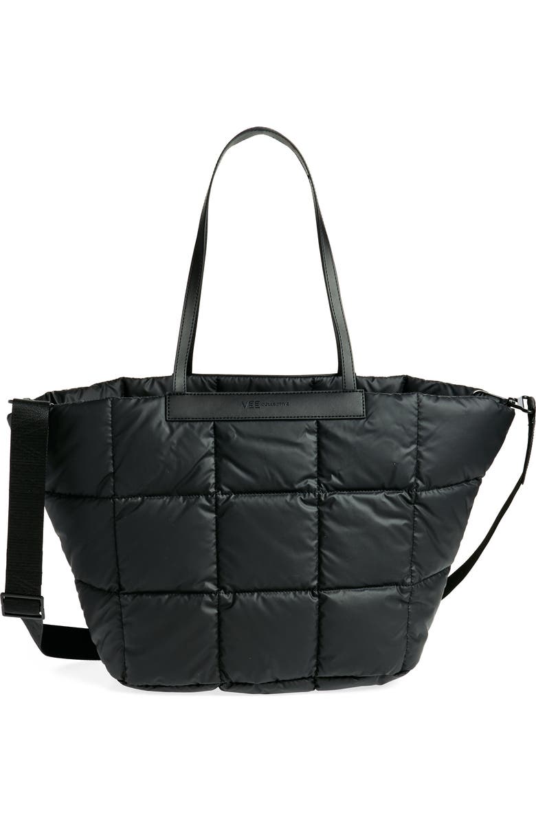 VeeCollective Porter Basque Water Resistant Quilted Recycled Nylon Tote, Main, color,