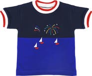 Florence Eiseman Tshirt With With Boats And Fireworks