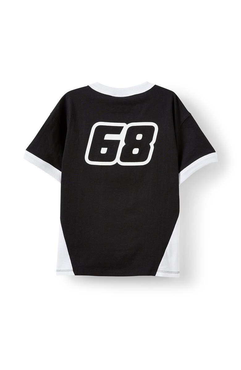 Cotton On Kids Kid's Licensed Drop Shoulder Short Sleeve Tee, Alternate, color, Black Hot Wheels Track