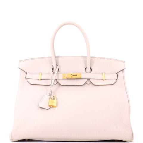 Birkin Handbag Light Togo with Gold Hardware 35