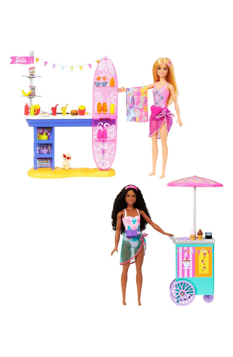 Mattel Malibu Barbie<sup>®</sup> & Brooklyn Beach Boardwalk Playset, Alternate, color, 
