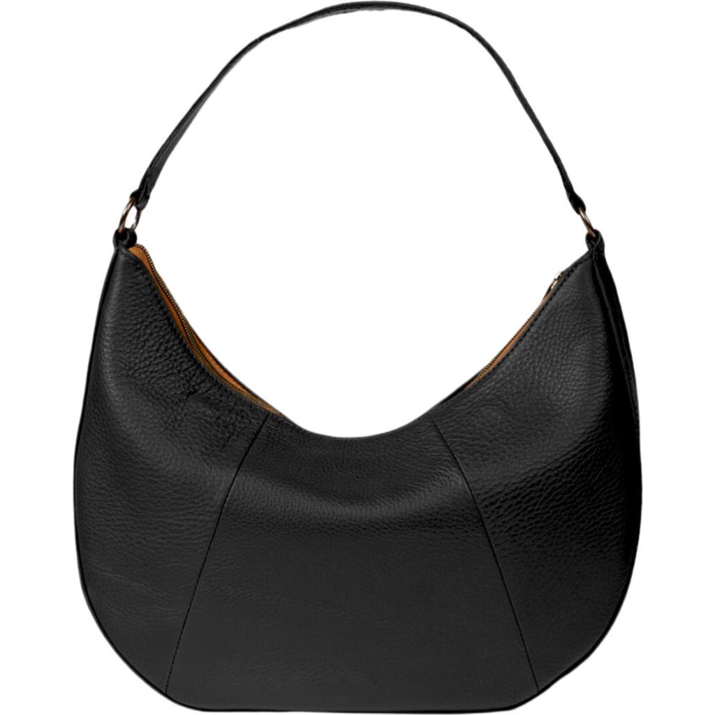 Deux Mains Saddle Shoulder Bag in Black  product