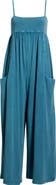 Free People FP Movement Hot Shot Strappy Stretch Cotton Jumpsuit