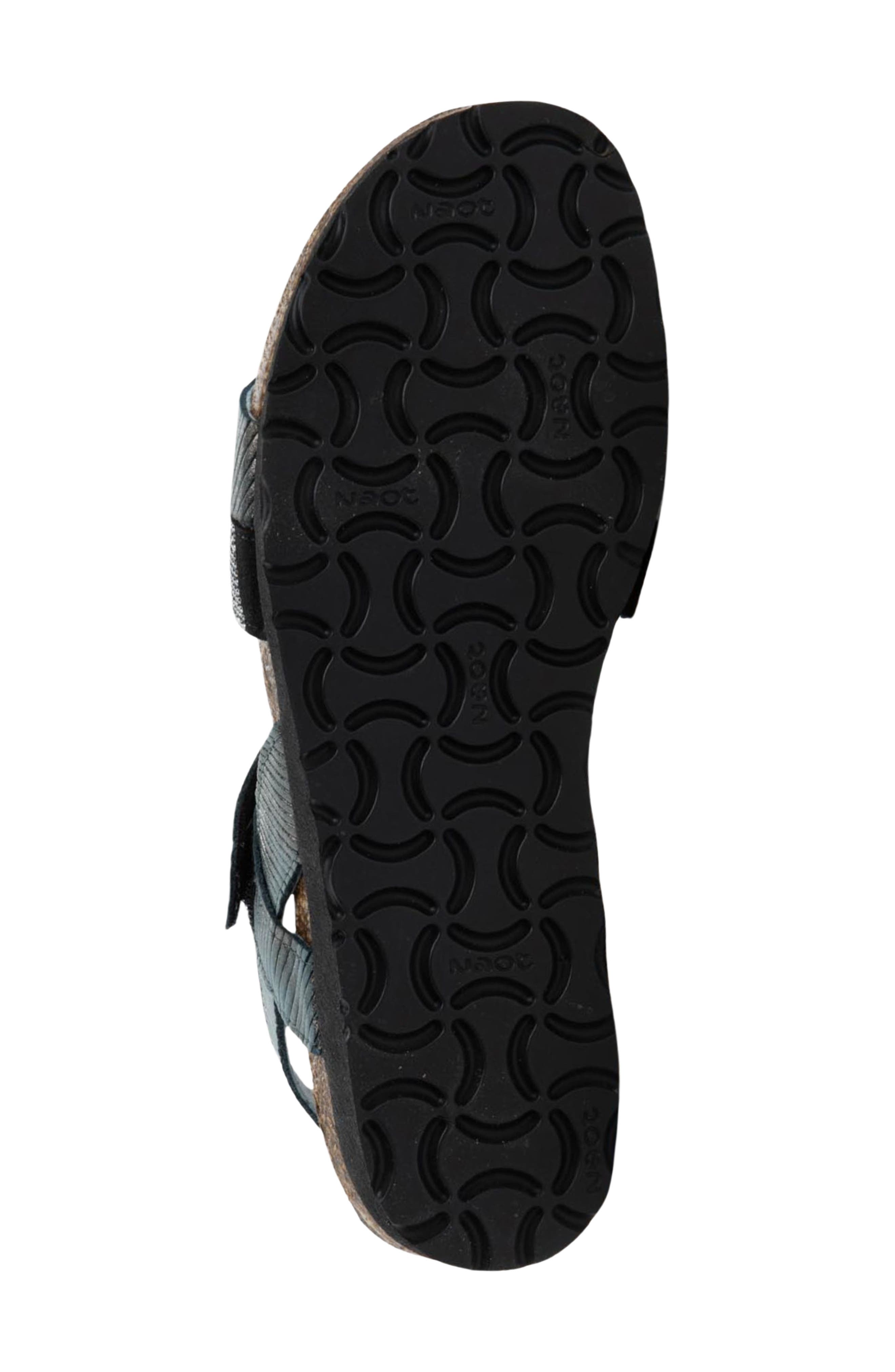 'Krista' Sandal, Alternate, color, GRAPHITE STRIPE/ BLACK