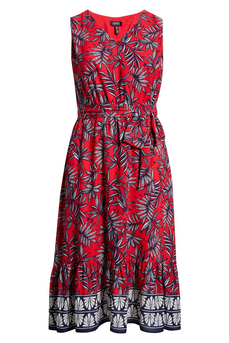 Leaf Print Sleeveless Maxi Dress, Alternate, color, ROGUE MULTI