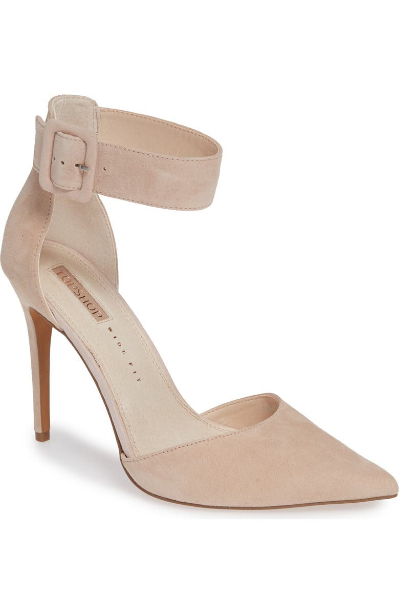 Topshop Grace Ankle Strap Pump, Main, color,