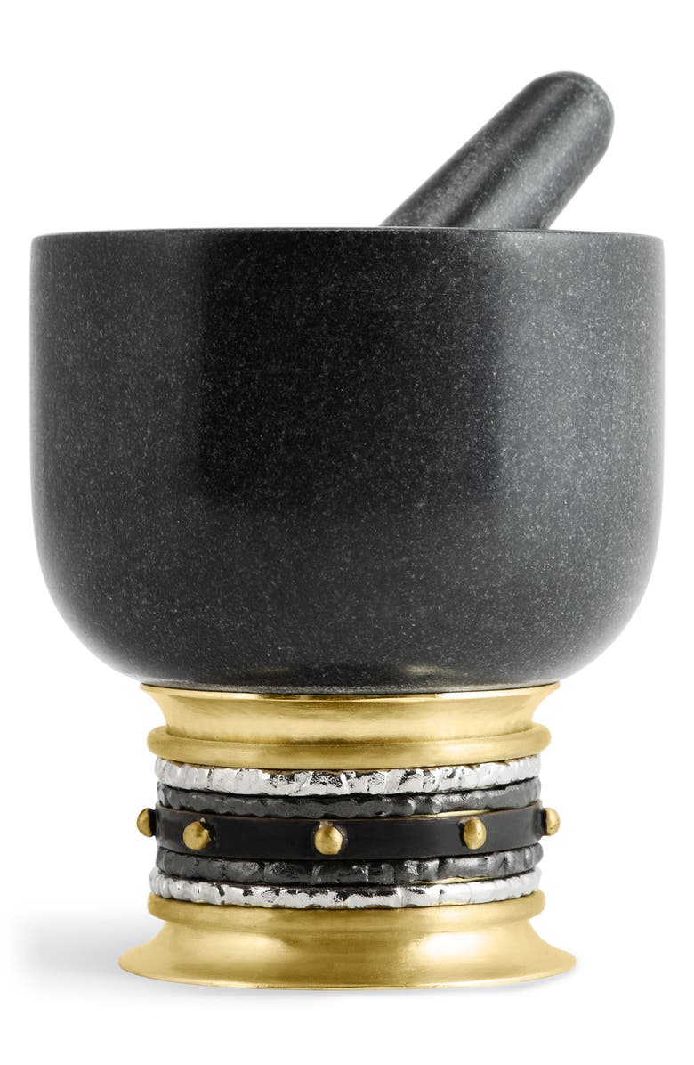Michael Aram Naga Mortar & Pestle Set, Alternate, color, Black