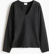 H&M Knitted V-neck Top