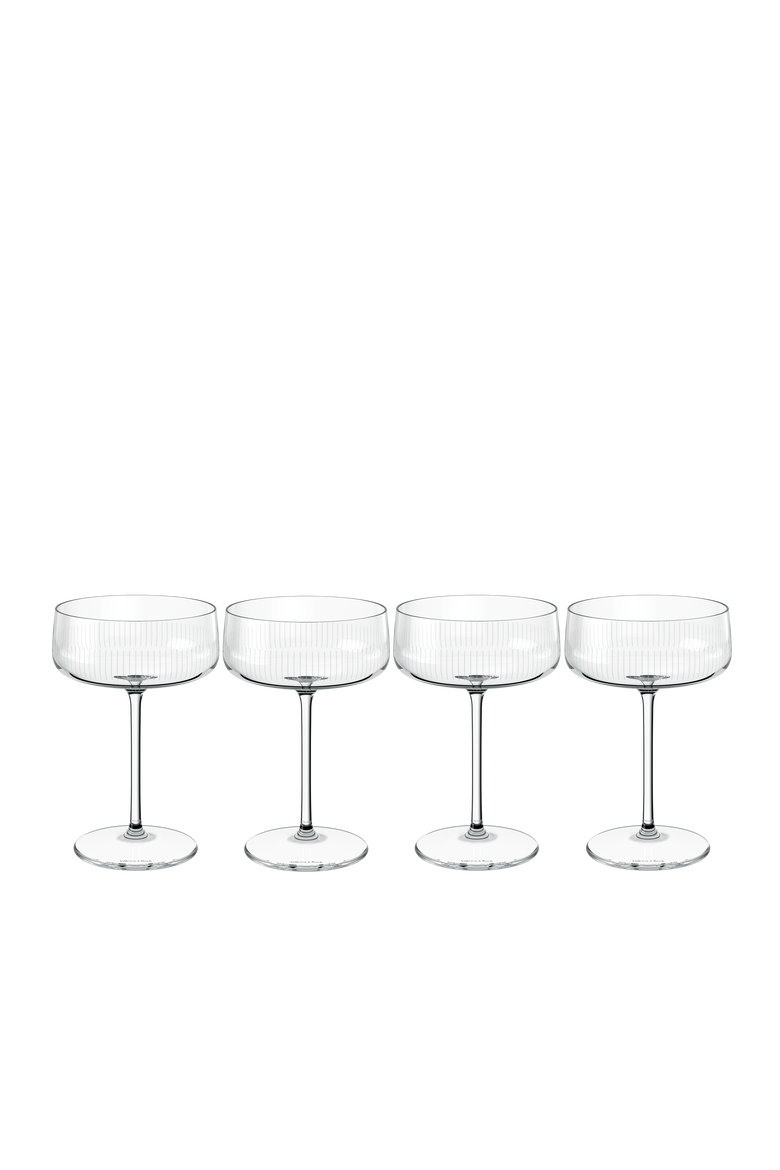 Afina Glass Champagne Coupe Set of 4, Main, color, None