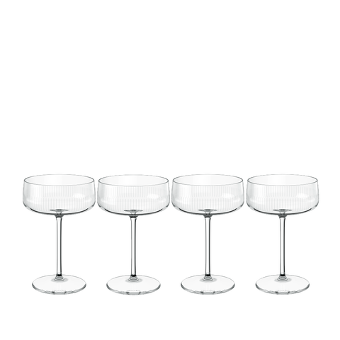Afina Glass Champagne Coupe Set of 4