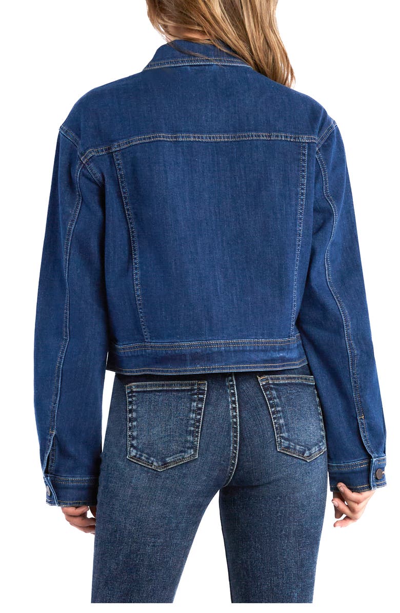 Wash Lab Denim Anaise Crop Denim Jacket, Alternate, color, Anaise Blue