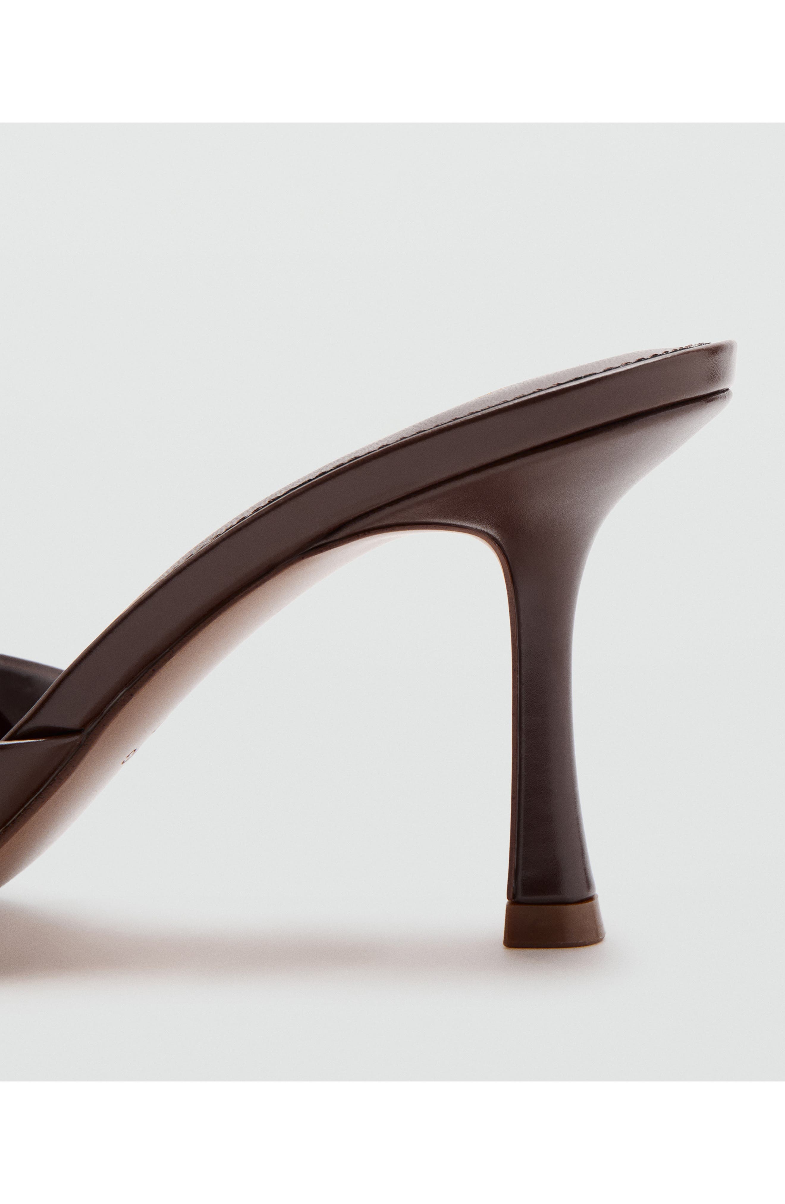 Pointed Toe Slide Sandal, Alternate, color, DARK CHOCOLATE