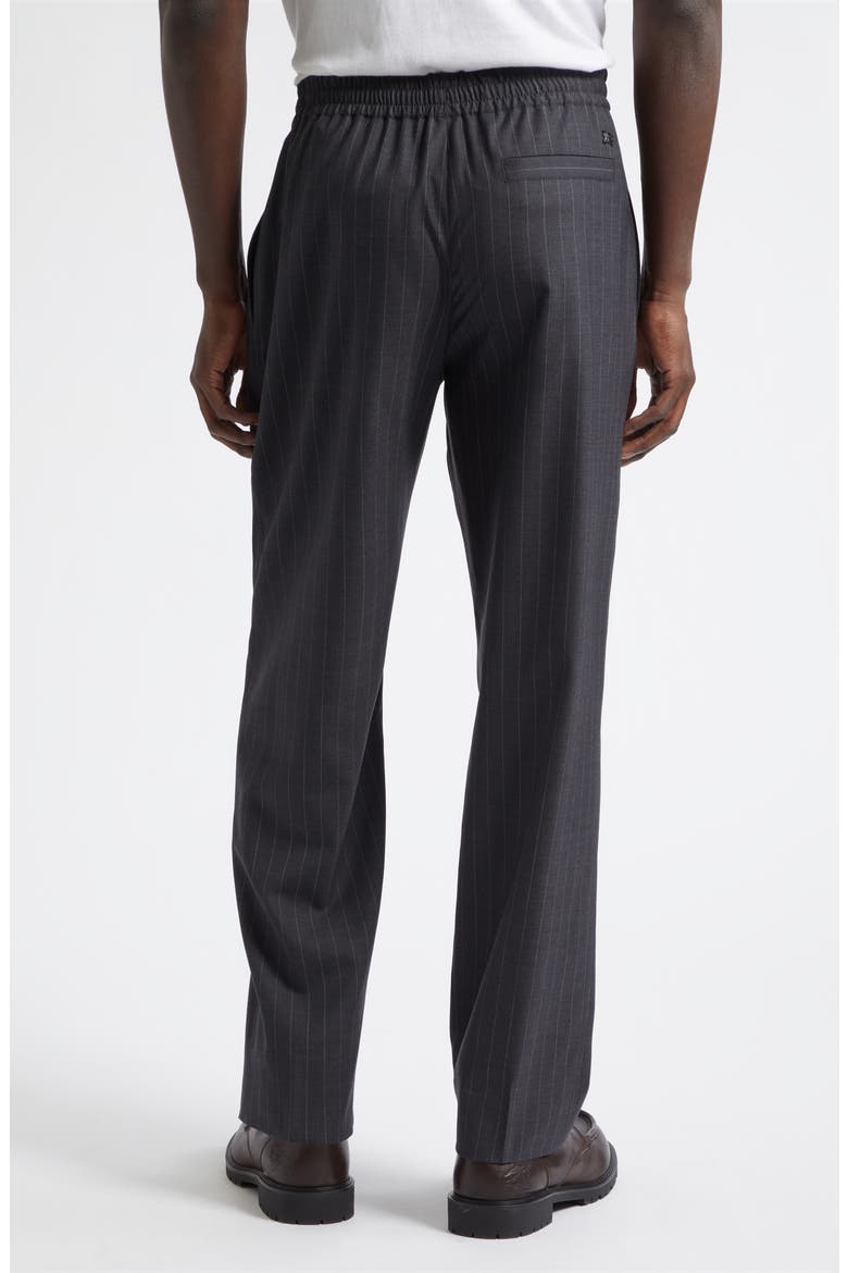 Trevor Pinstripe Wool Trousers, Alternate, color, IRON GREY STRIPE
