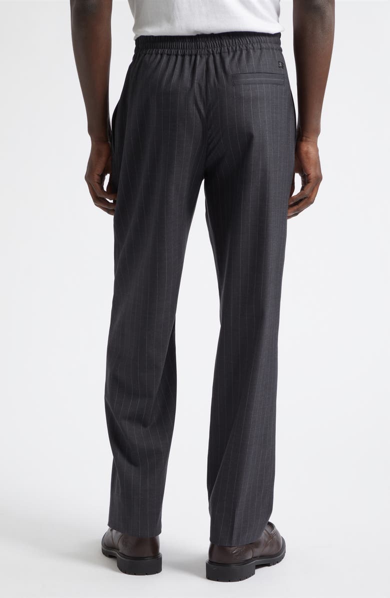 Burberry Trevor Pinstripe Wool Trousers, Alternate, color, Iron Grey Stripe