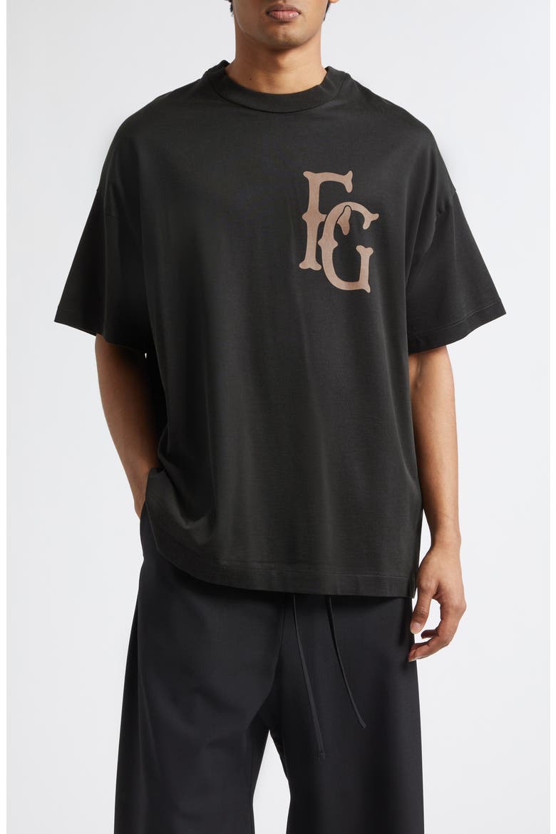 43 Cotton Graphic T-Shirt, Main, color, BLACK