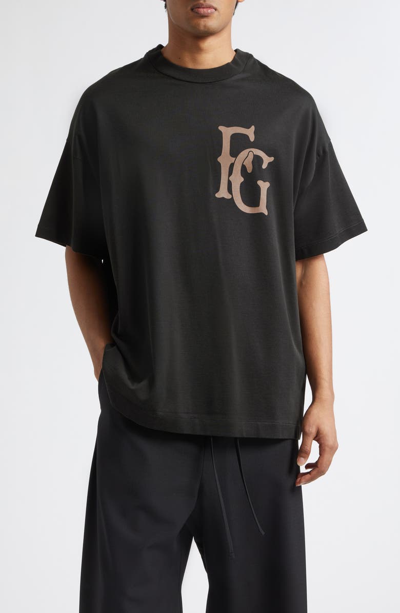 Fear of God 43 Cotton Graphic T-Shirt, Main, color, Black