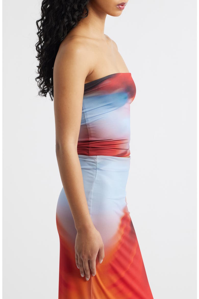 Yo X Ti Strapless Top, Alternate, color, ROSELLA