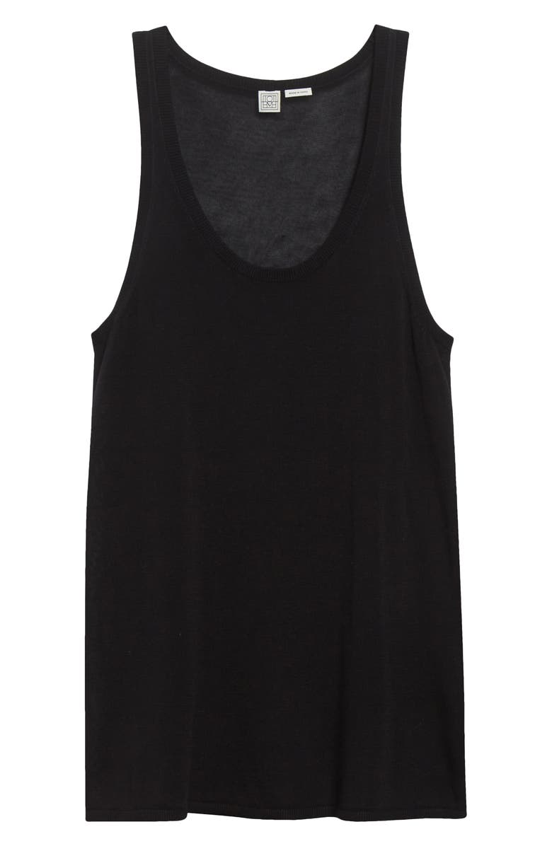 TOTEME Knit Tank, Alternate, color, Black