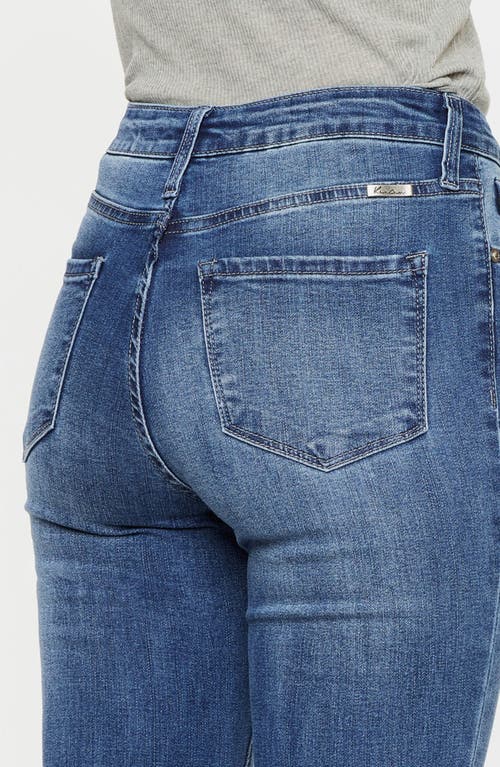 Kancan Braelynn Essentials High Rise Super Flare Jeans In Blue
