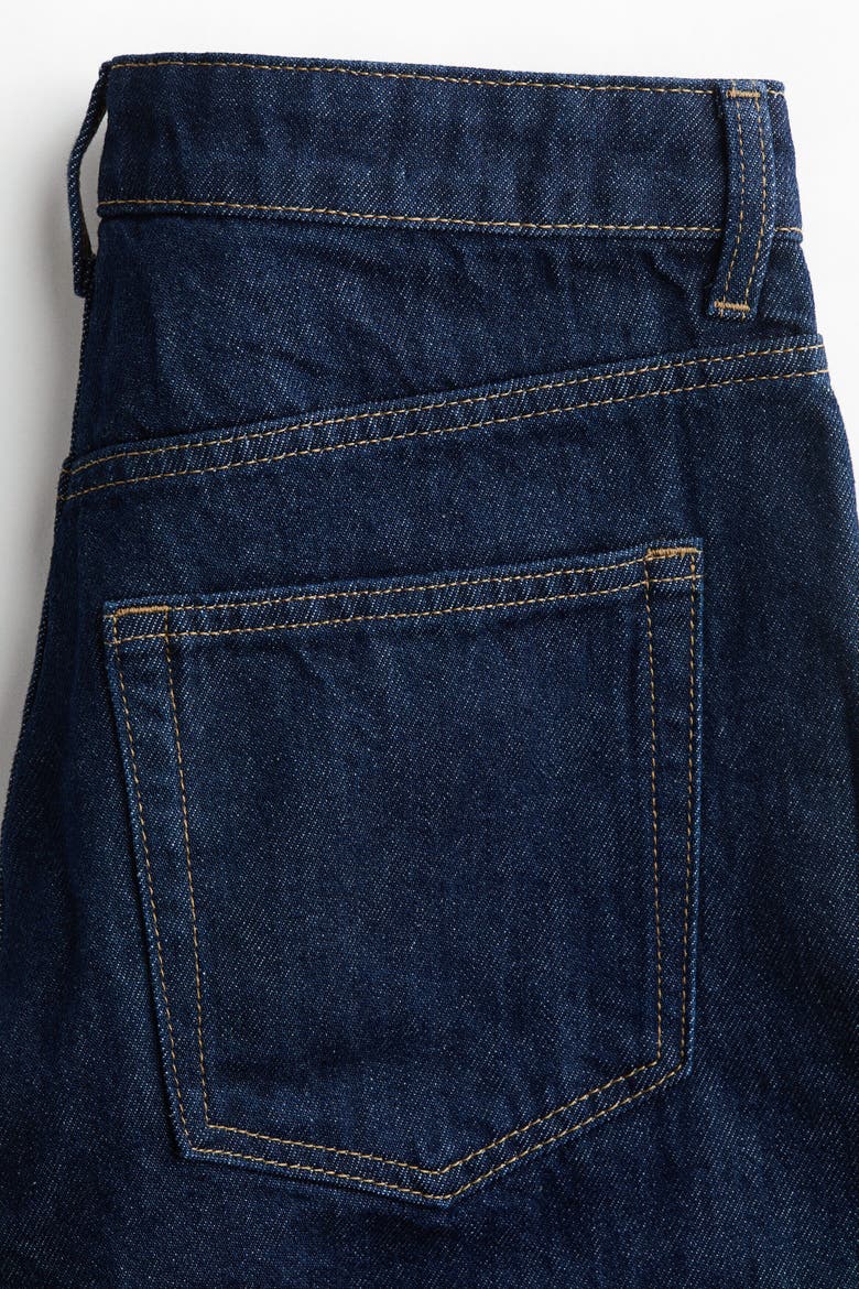 Denim Bermuda Shorts, Alternate, color, Dark denim blue