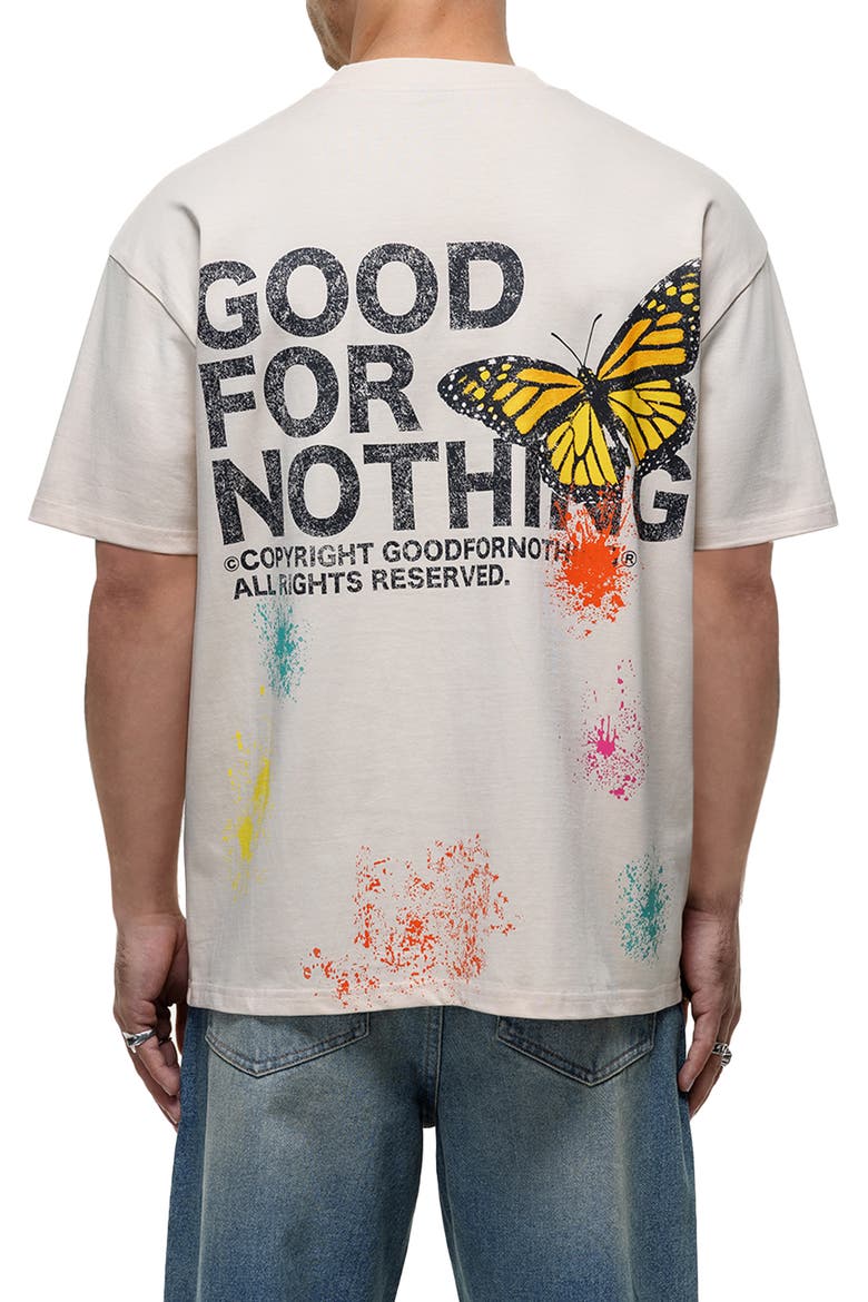 Pigment Paint Cream T-shirt, Alternate, color, Cream