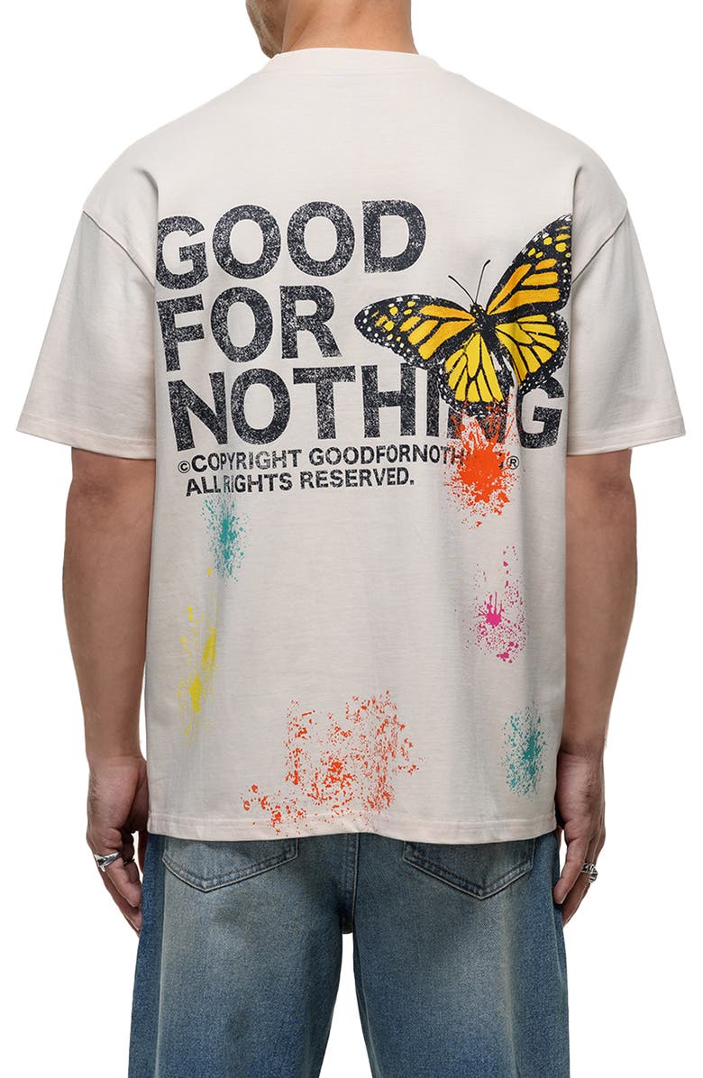 Good For Nothing Pigment Paint Cream T-shirt, Alternate, color, Cream