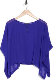 Eileen Fisher Bateau Neck Silk Crop Top