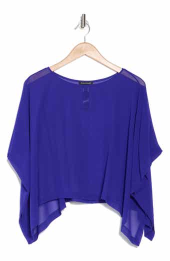 Eileen Fisher Bateau Neck Silk Crop Top